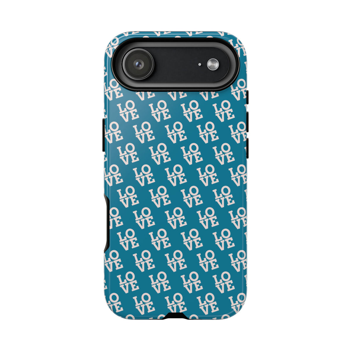 LOVE Teal Green Tough Phone Case iPhone, Galaxy, or Google Pixel