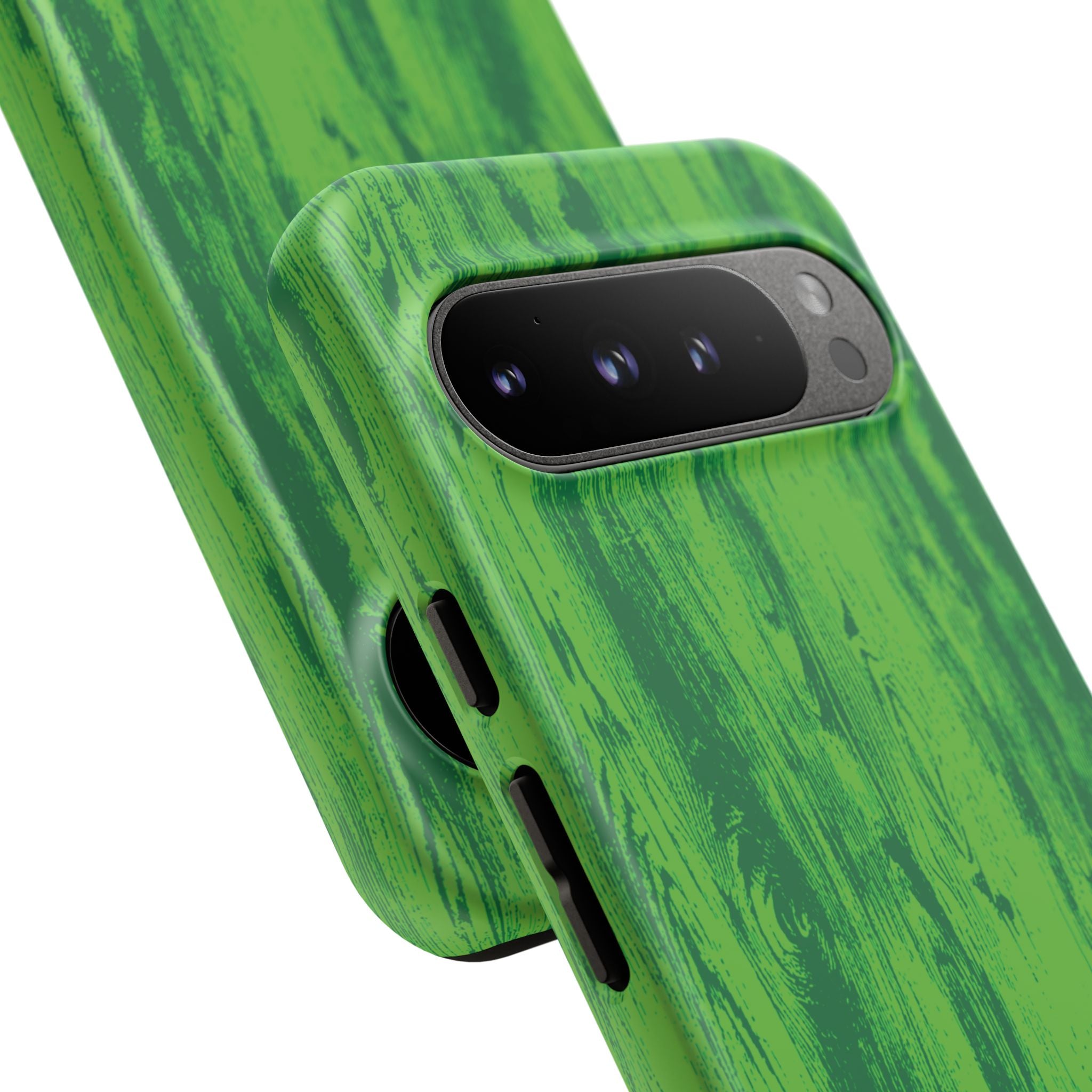 Neon Green Wood Tough Phone Case iPhone, Galaxy, or Google Pixel