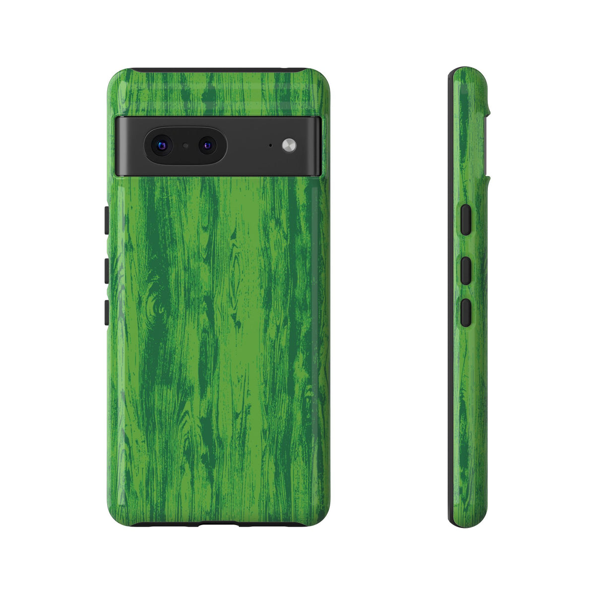 Neon Green Wood Tough Phone Case iPhone, Galaxy, or Google Pixel
