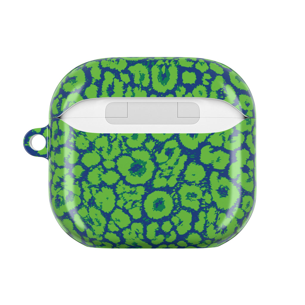 Blue and Green Leopard AirPod Cases