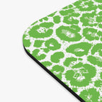 Neon Green Leopard Print Mouse Pad