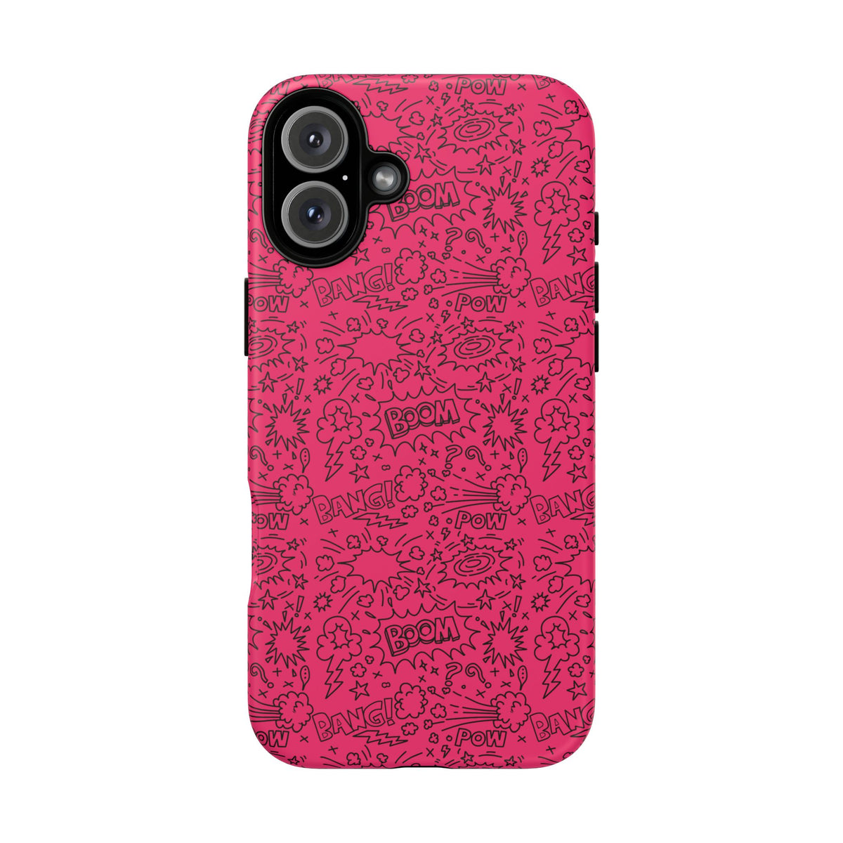 Pink Wow Tough Case for iPhone, Galaxy, or Google Pixel