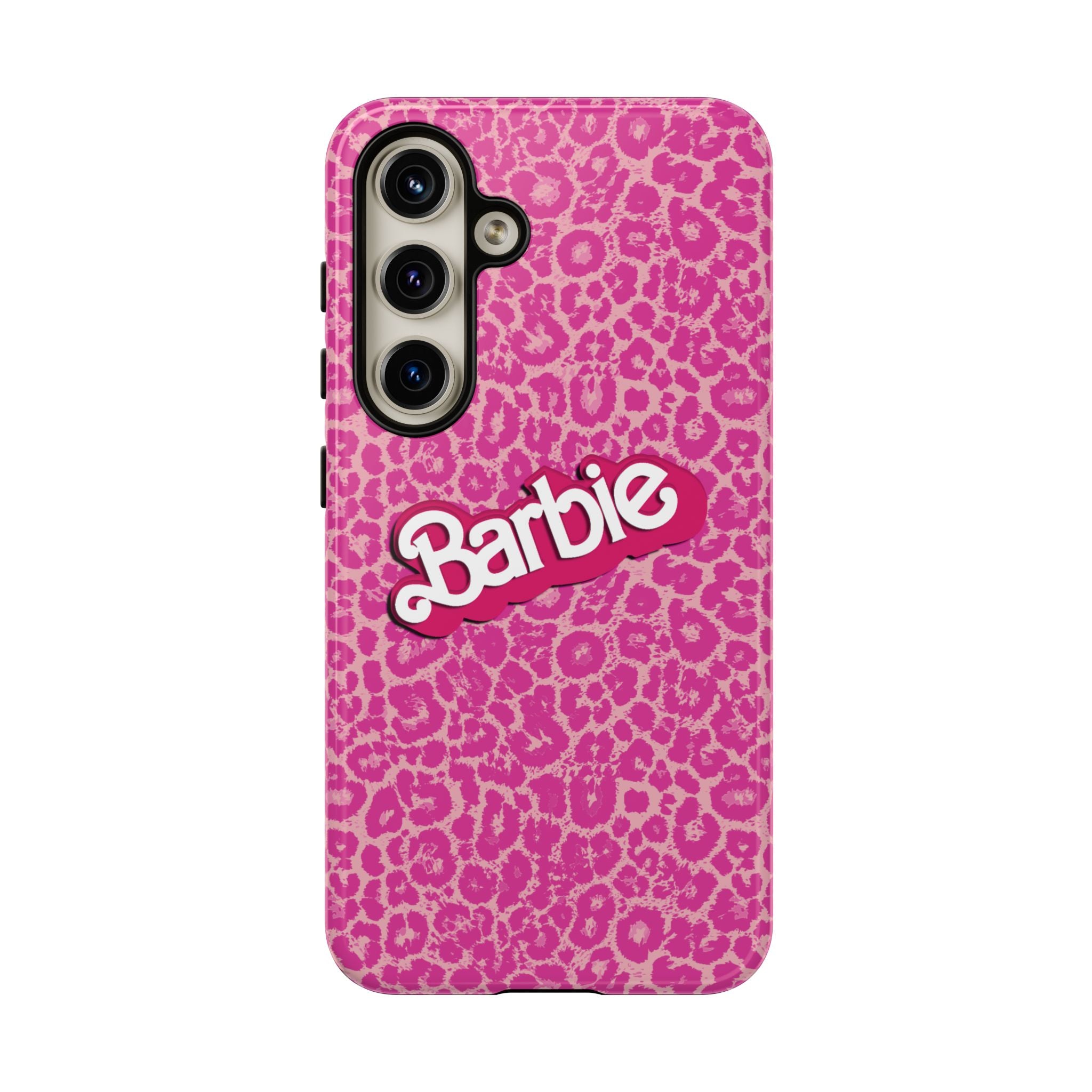 Hot Neon Pink Leopard Barb Tough Phone Case iPhone, Galaxy, or Google Pixel