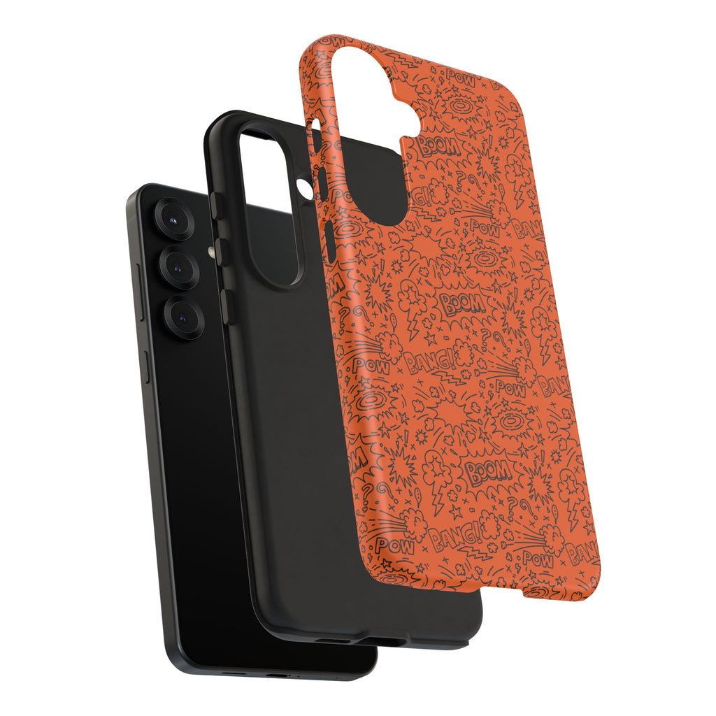 Wow Orange Tough Case for iPhone, Galaxy, or Google Pixel