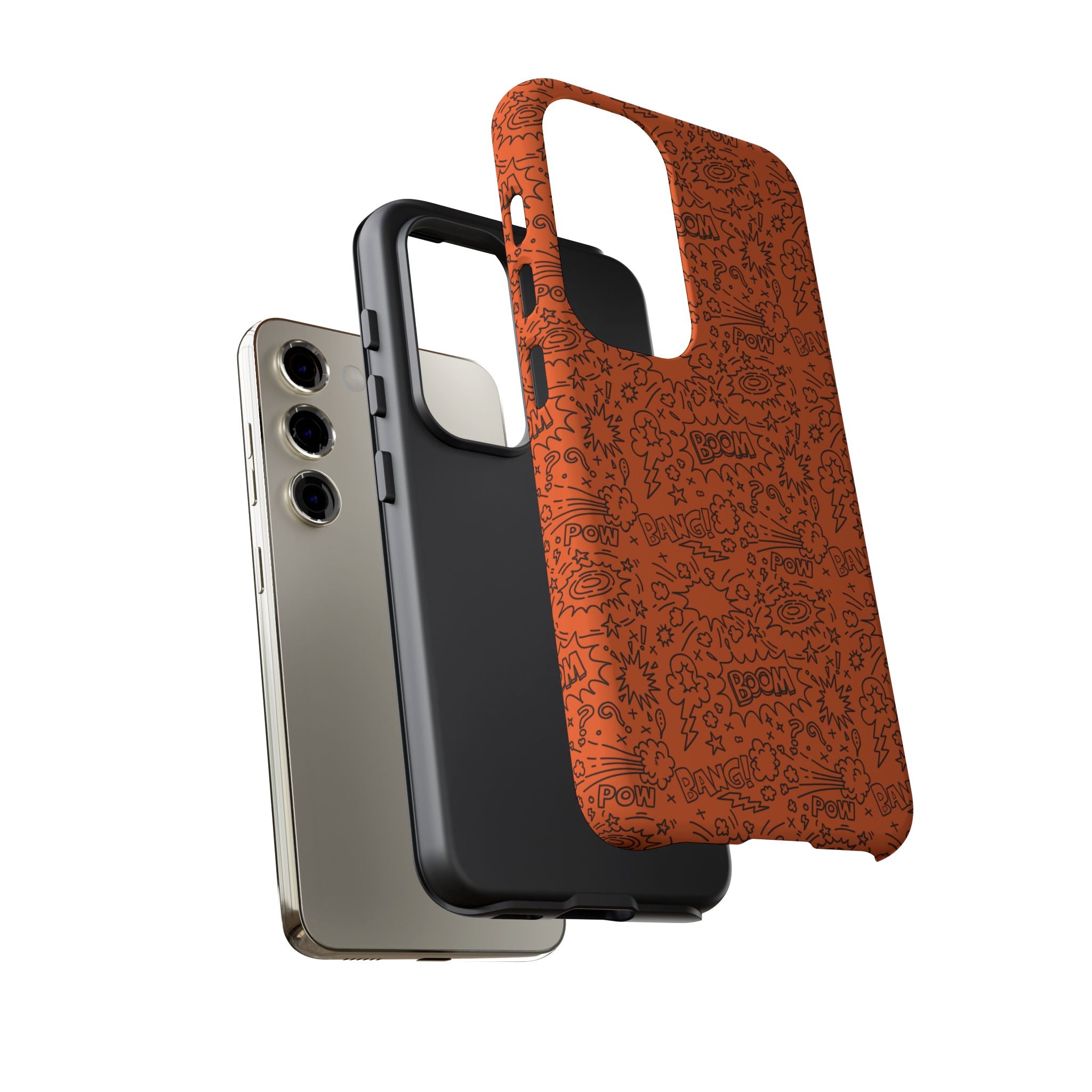 Wow Orange Tough Case for iPhone, Galaxy, or Google Pixel