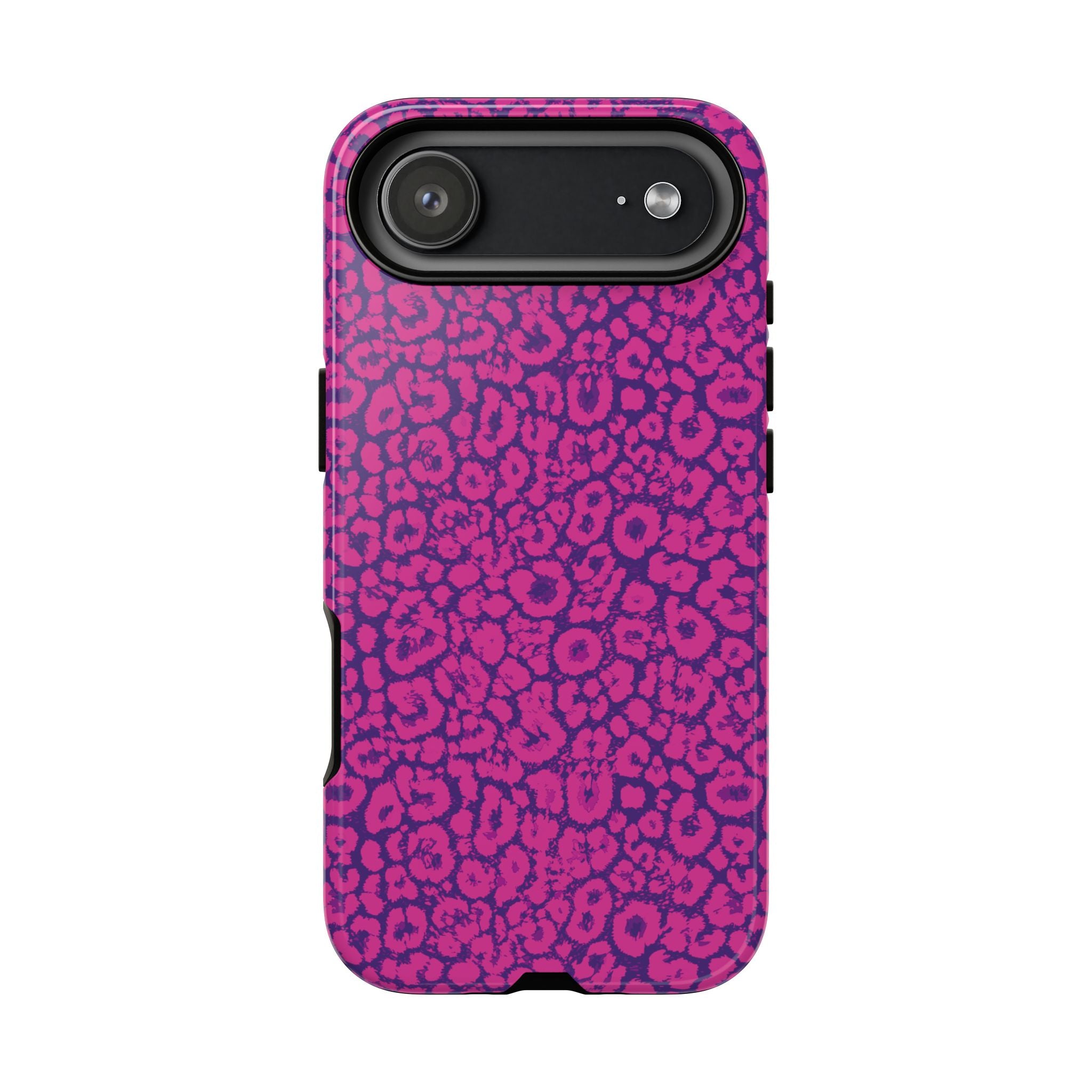 Pink Purple Leopard Tough Phone Case iPhone, Galaxy and Google Pixel