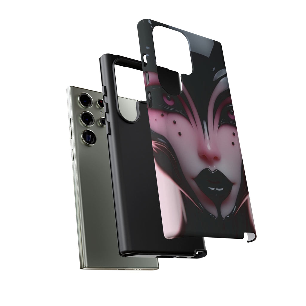 Pink Alien Tough Phone Case for iPhone, Galaxy, or Google Pixel