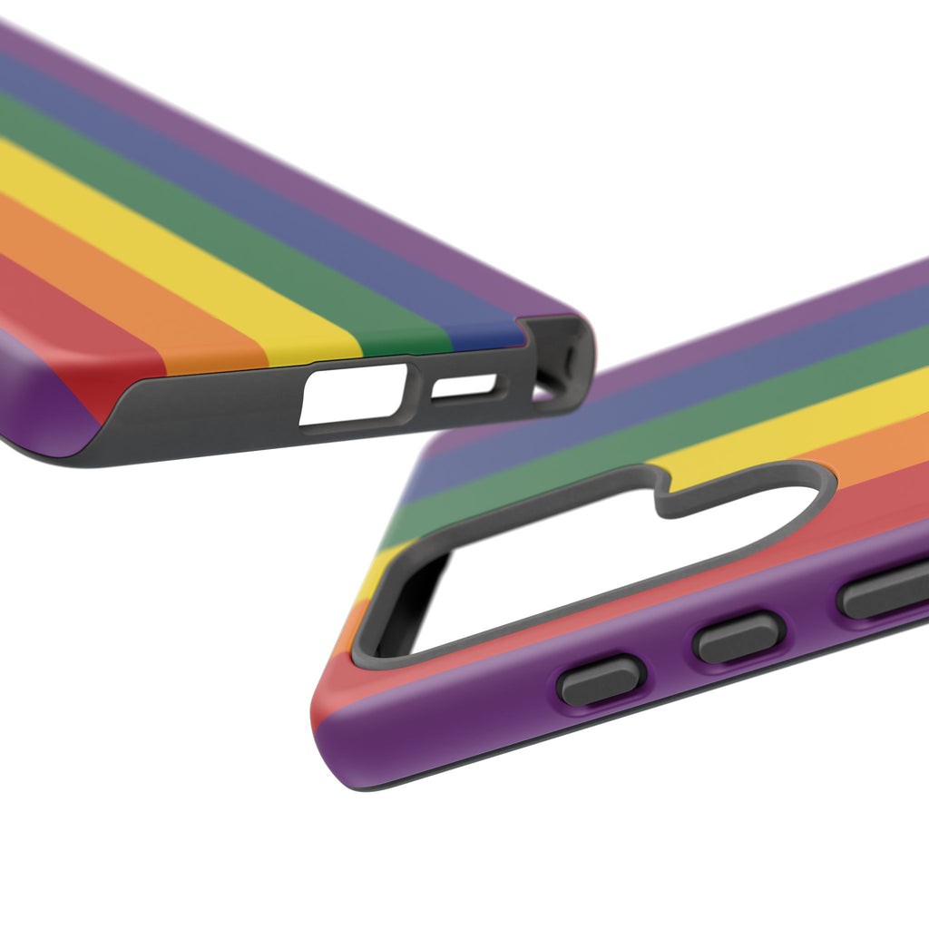 LGBTQ Rainbow Flag Tough Phone Case for iPhone, Galaxy, or Google Pixel