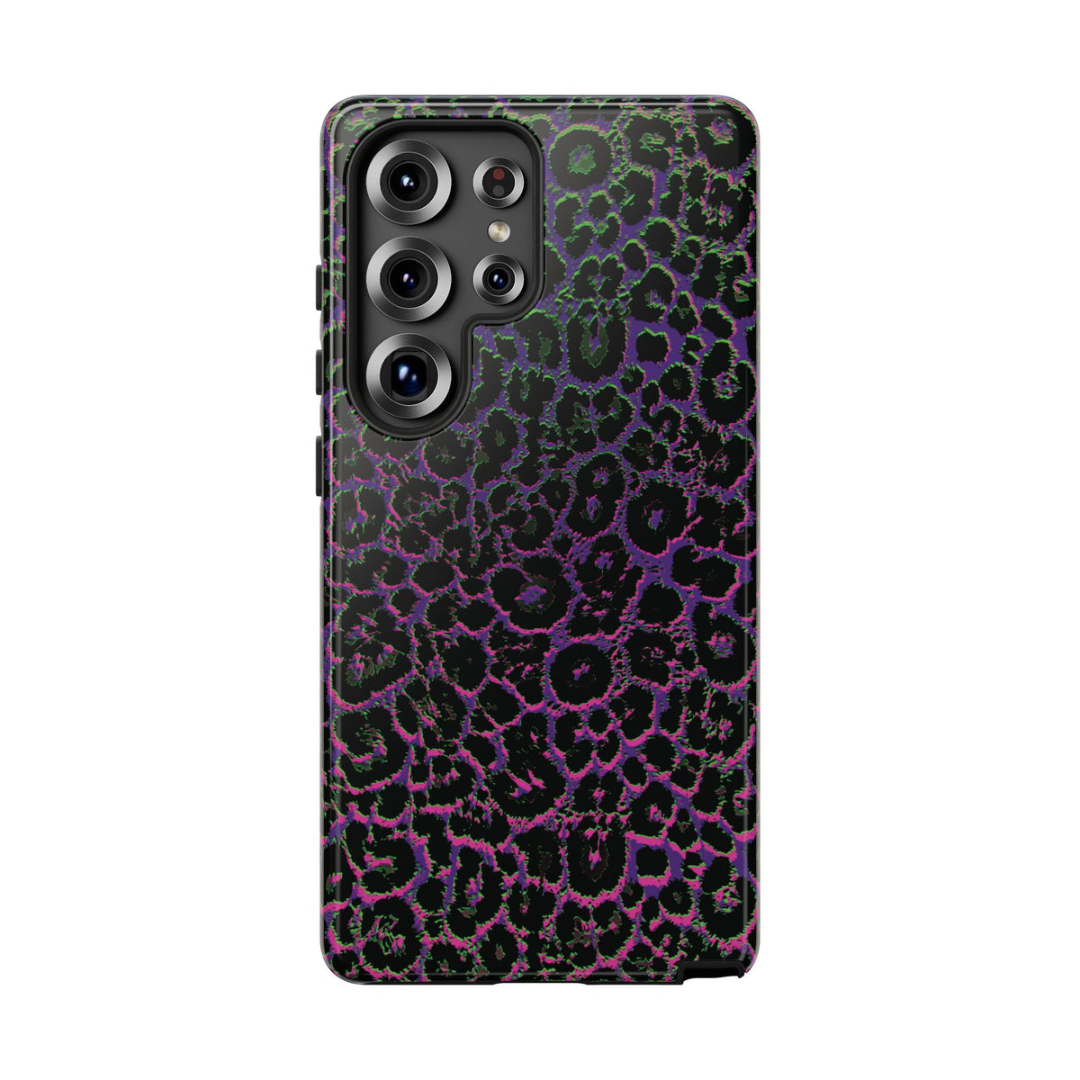 Colorful Leopard Tough Phone Case for iPhone, Galaxy, or Google Pixel