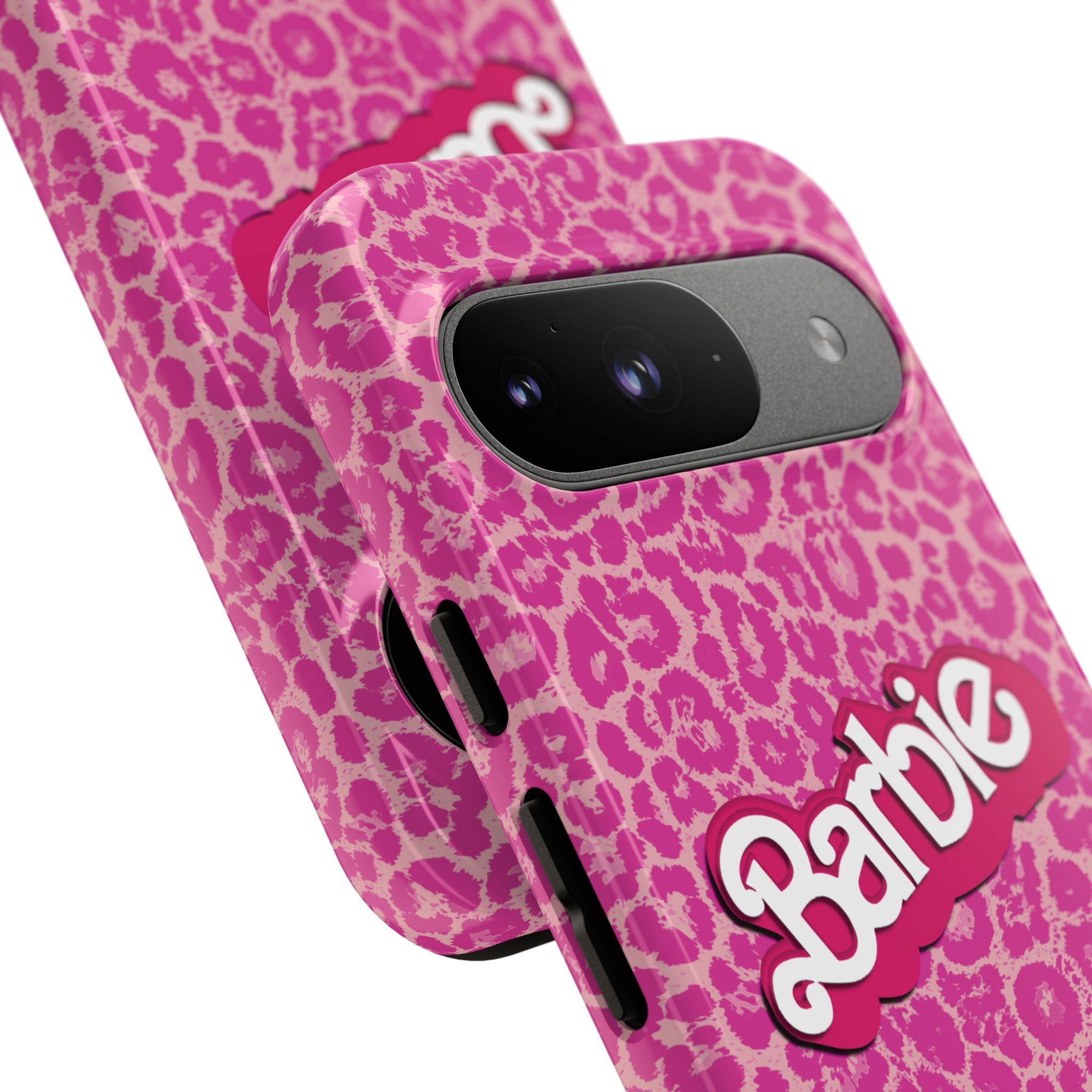 Hot Neon Pink Leopard Barb Tough Phone Case iPhone, Galaxy, or Google Pixel