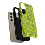 Neon Lime Wow Tough Case for iPhone, Galaxy, or Google Pixel