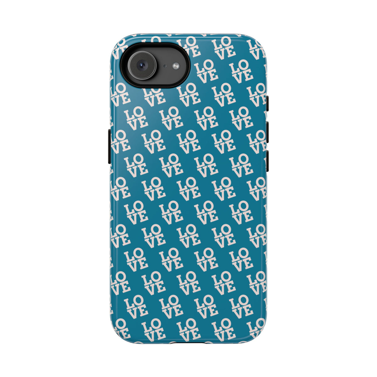LOVE Teal Green Tough Phone Case iPhone, Galaxy, or Google Pixel