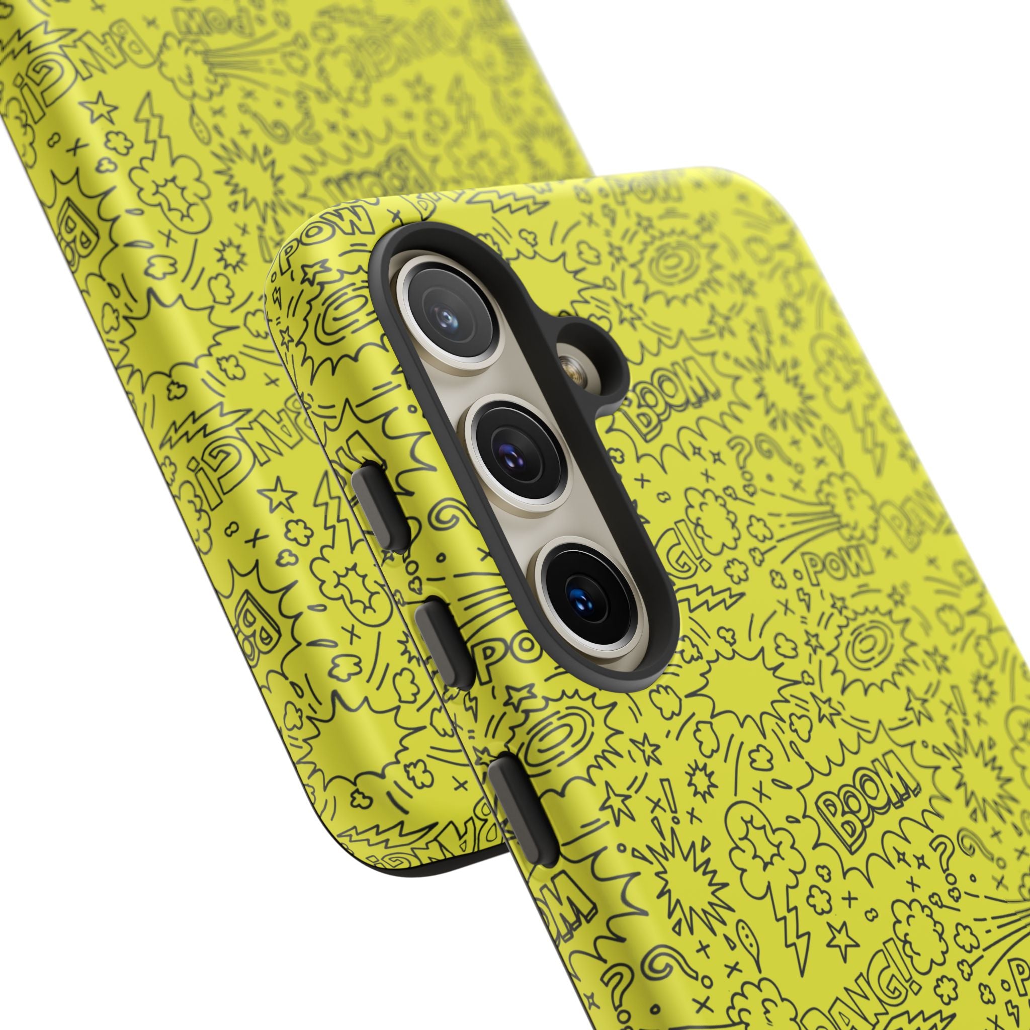 Neon Yellow Wow RG Tough Phone Case for iPhone, Galaxy, or Google Pixel