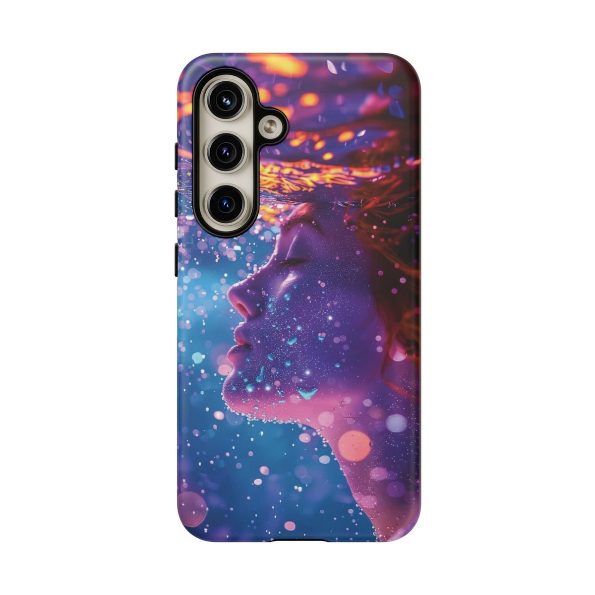 Meditating Underwater Tough Phone Case for iPhone, Galaxy, or Google Pixel