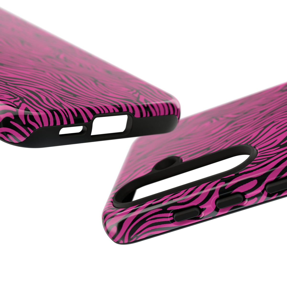 Pink Zebra Tough Phone Case for iPhone, Galaxy, or Google Pixel