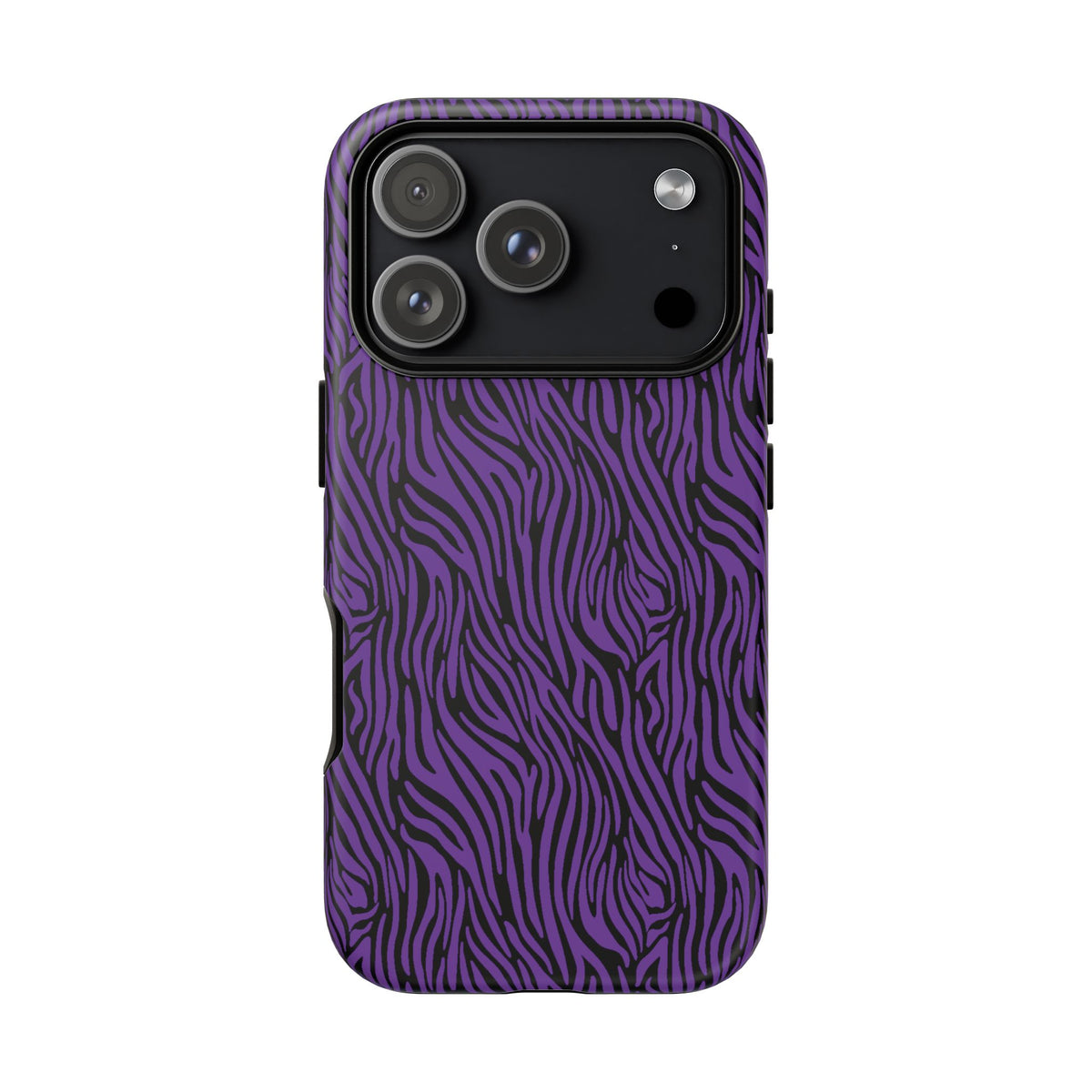 Purple Zebra Tough Phone Case for iPhone, Galaxy, or Google Pixel