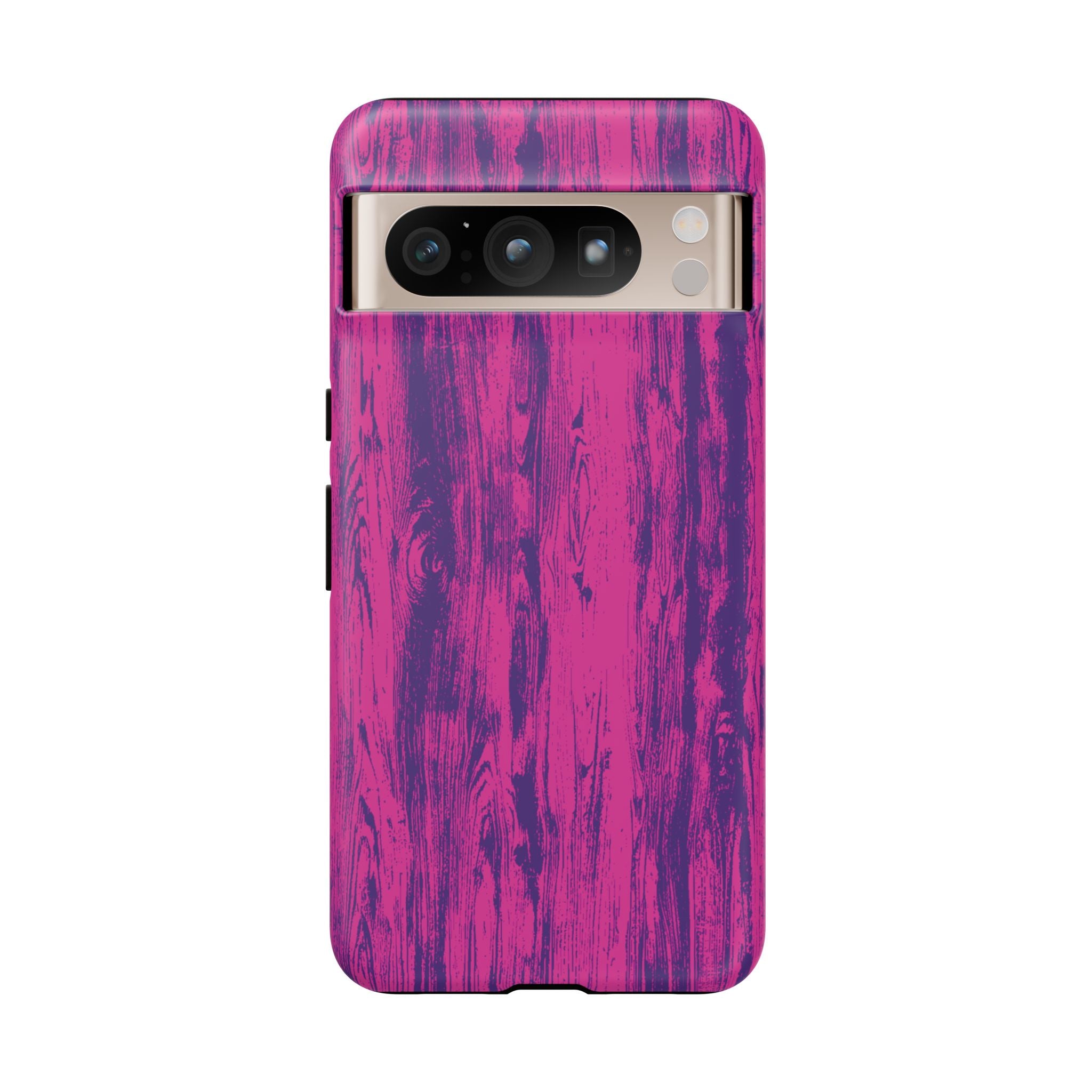 Pink Purple Wood Tough Phone Case iPhone, Galaxy, or Google Pixel