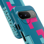 LOVE Teal Green Tough Phone Case for iPhone, Galaxy, or Google Pixel