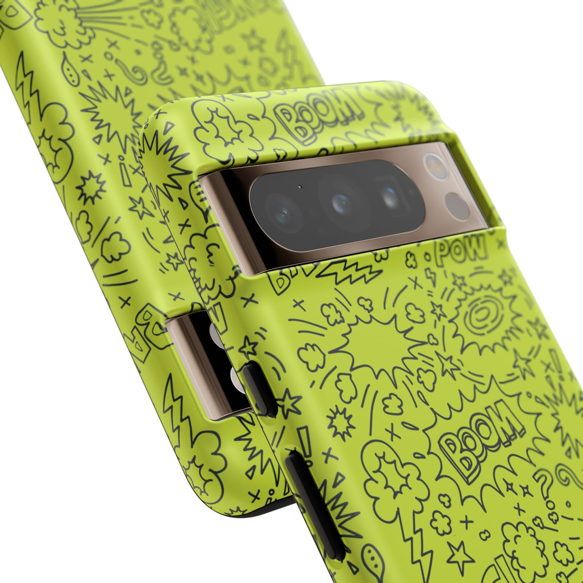 Neon Lime Wow Tough Case for iPhone, Galaxy, or Google Pixel
