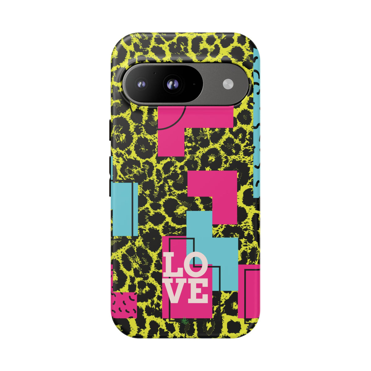 LOVE Neon Yellow RG Phone Case iPhone, Galaxy and Google Tough Cases