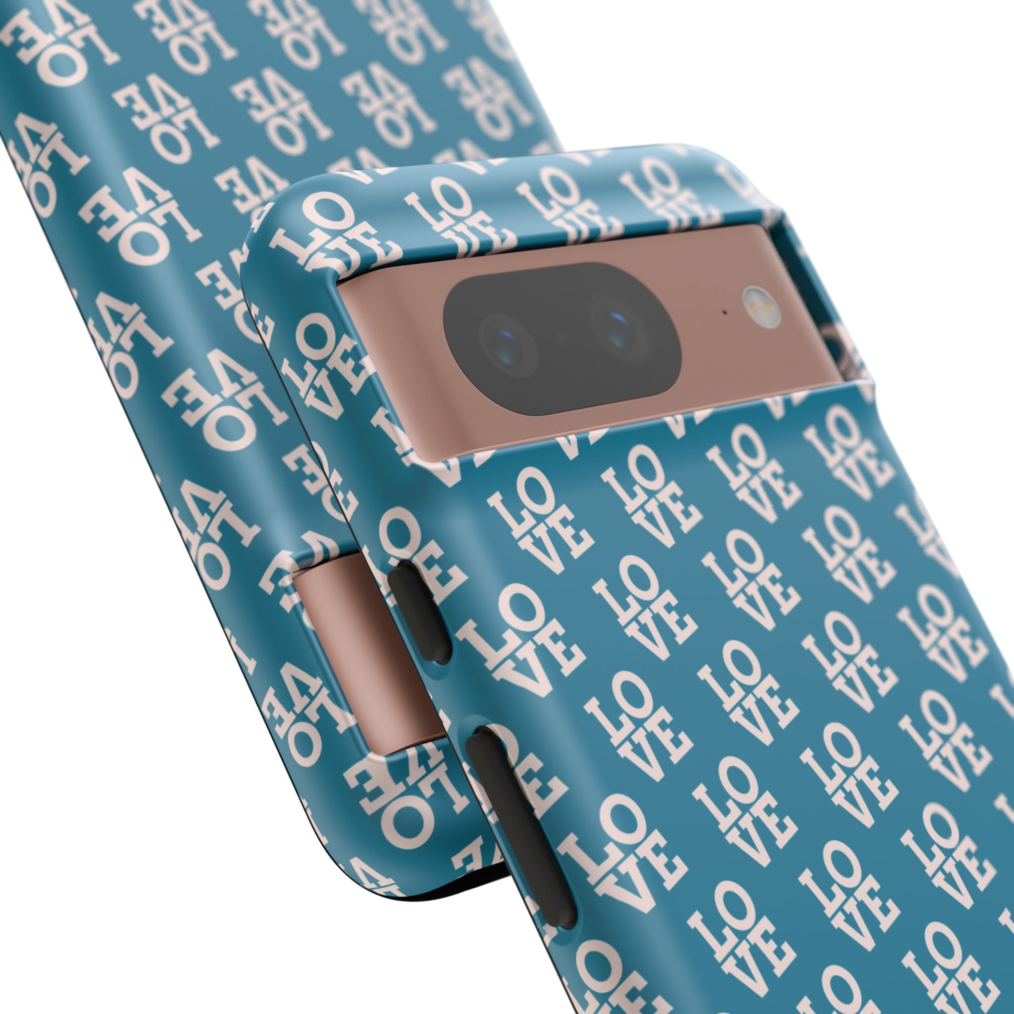 LOVE Teal Green Tough Phone Case iPhone, Galaxy, or Google Pixel