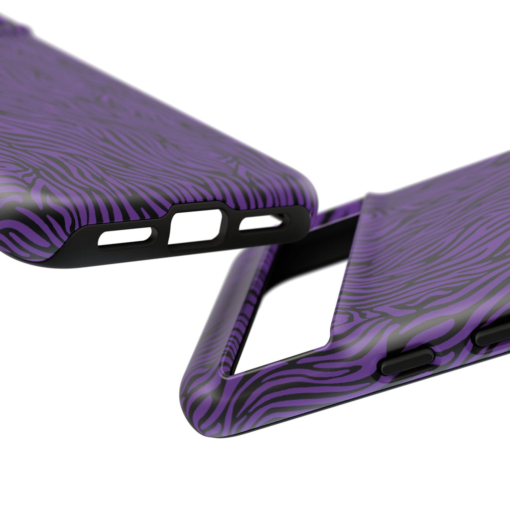 Purple Zebra Tough Phone Case for iPhone, Galaxy, or Google Pixel