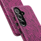 Pink Zebra Tough Phone Case for iPhone, Galaxy, or Google Pixel