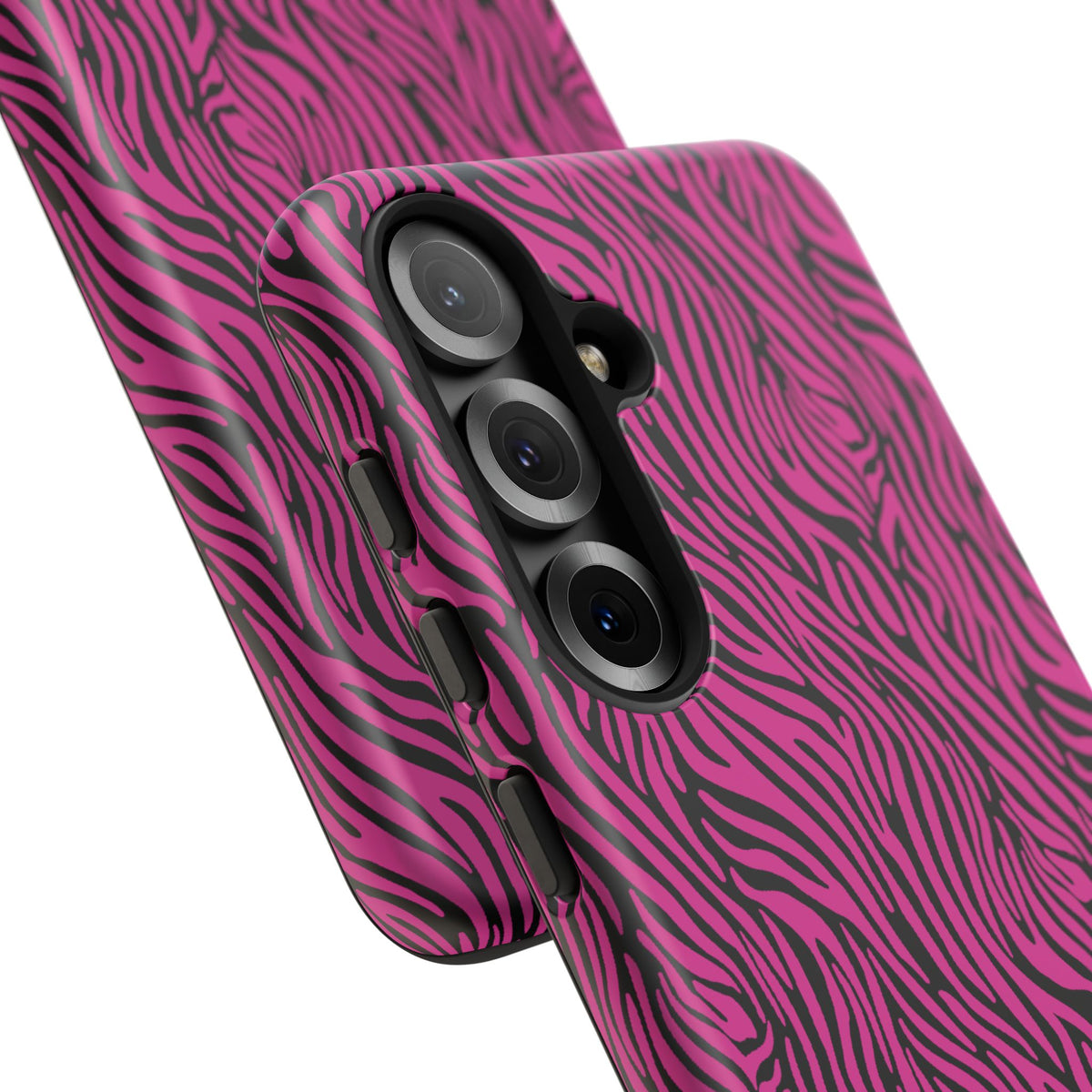 Pink Zebra Tough Phone Case for iPhone, Galaxy, or Google Pixel