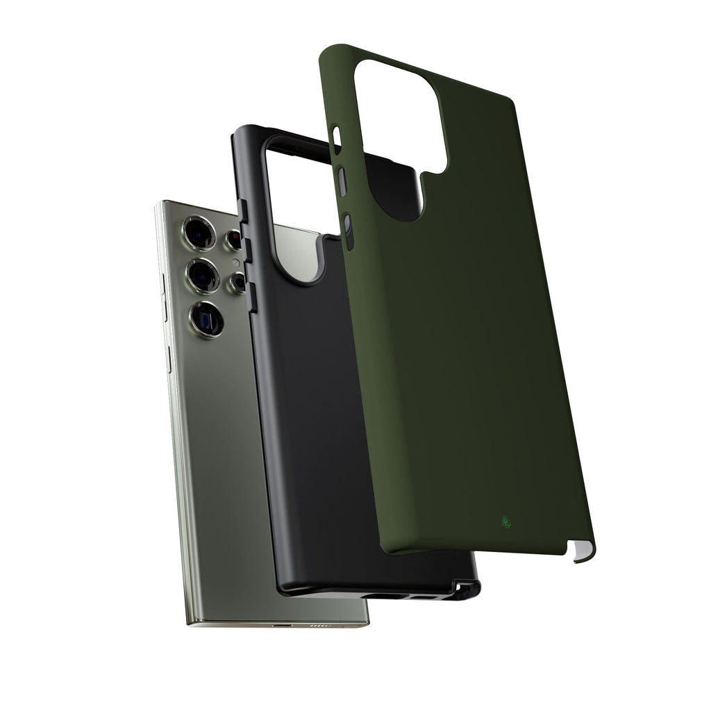Olive Green Tough Phone Case for iPhone, Galaxy and Google Pixel