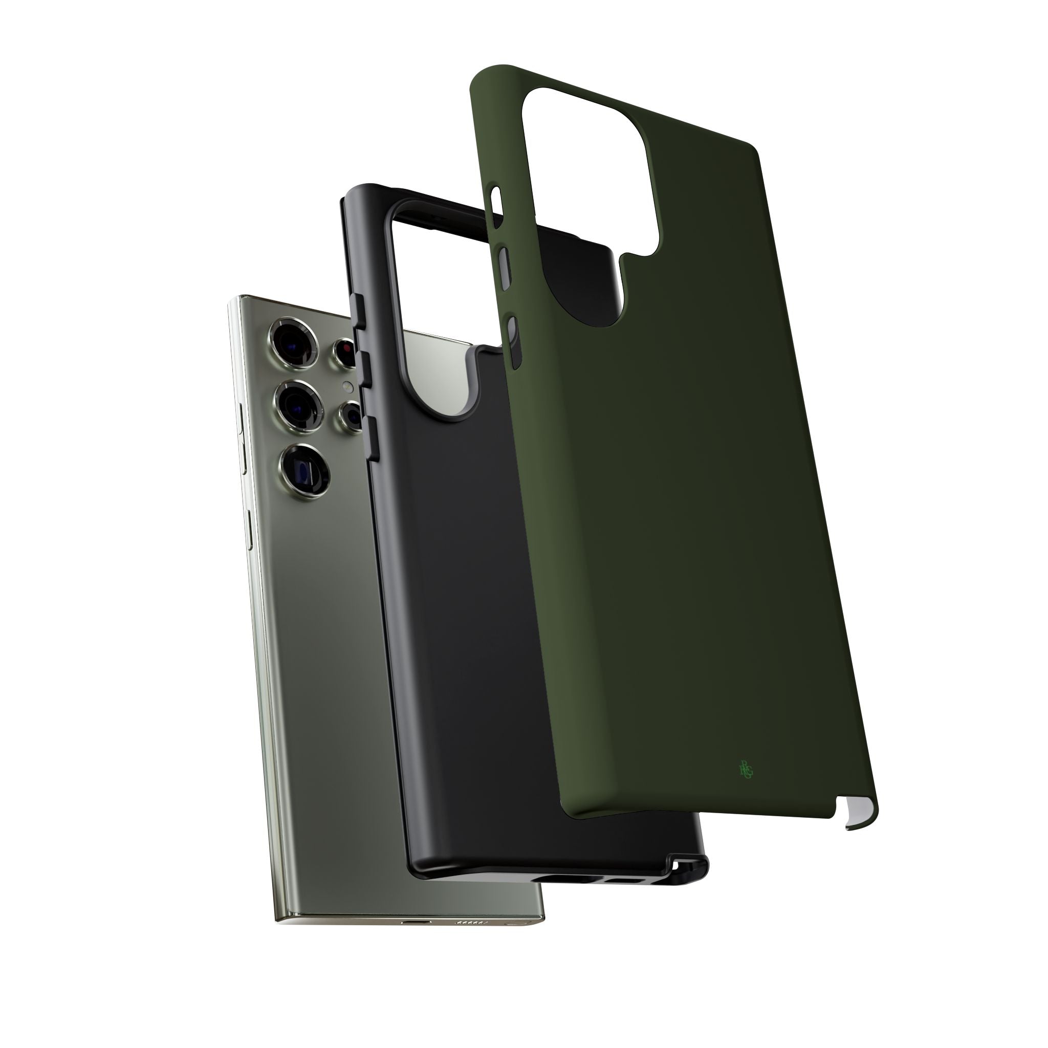 Olive Green Tough Phone Case for iPhone, Galaxy and Google Pixel