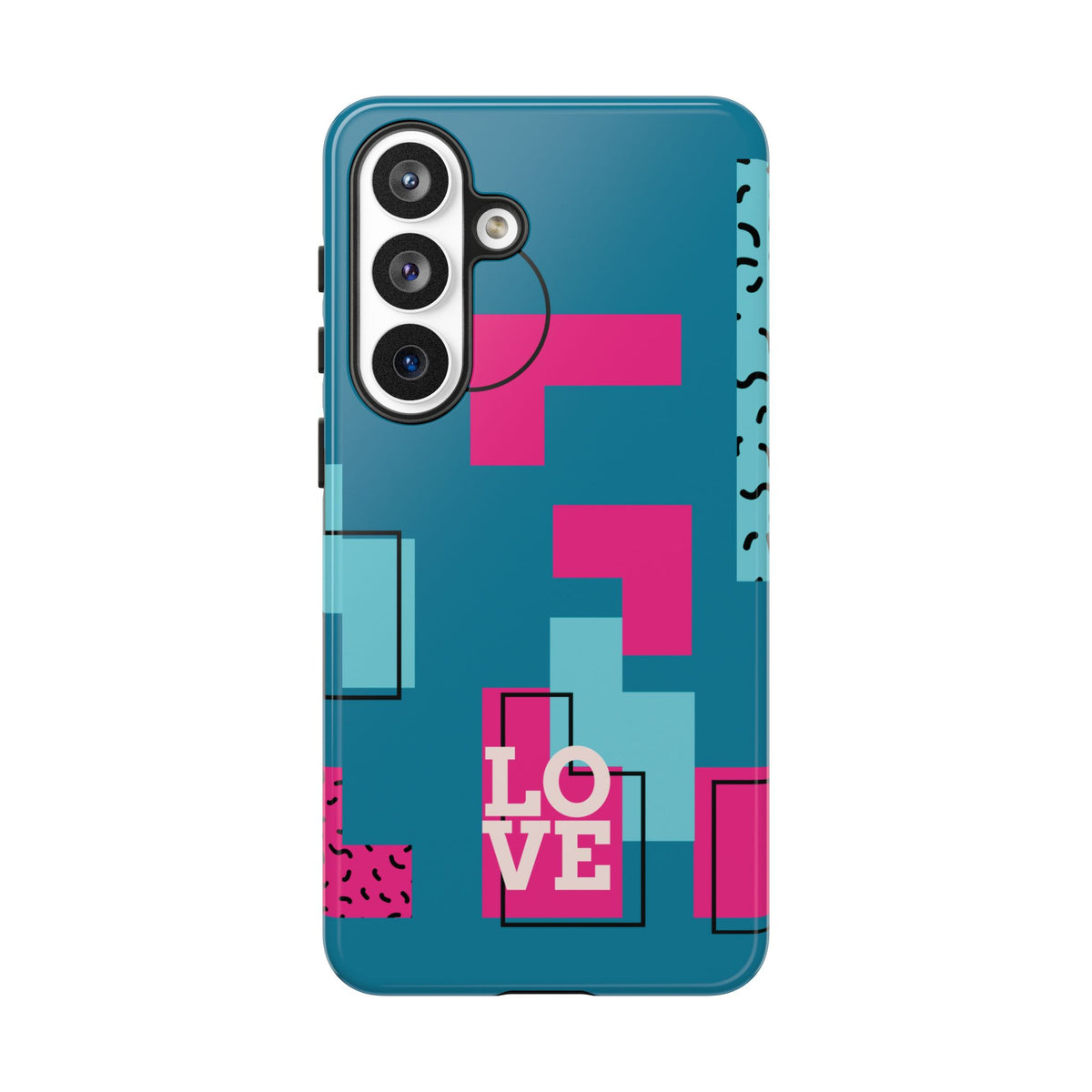 LOVE Teal Green Tough Phone Case for iPhone, Galaxy, or Google Pixel
