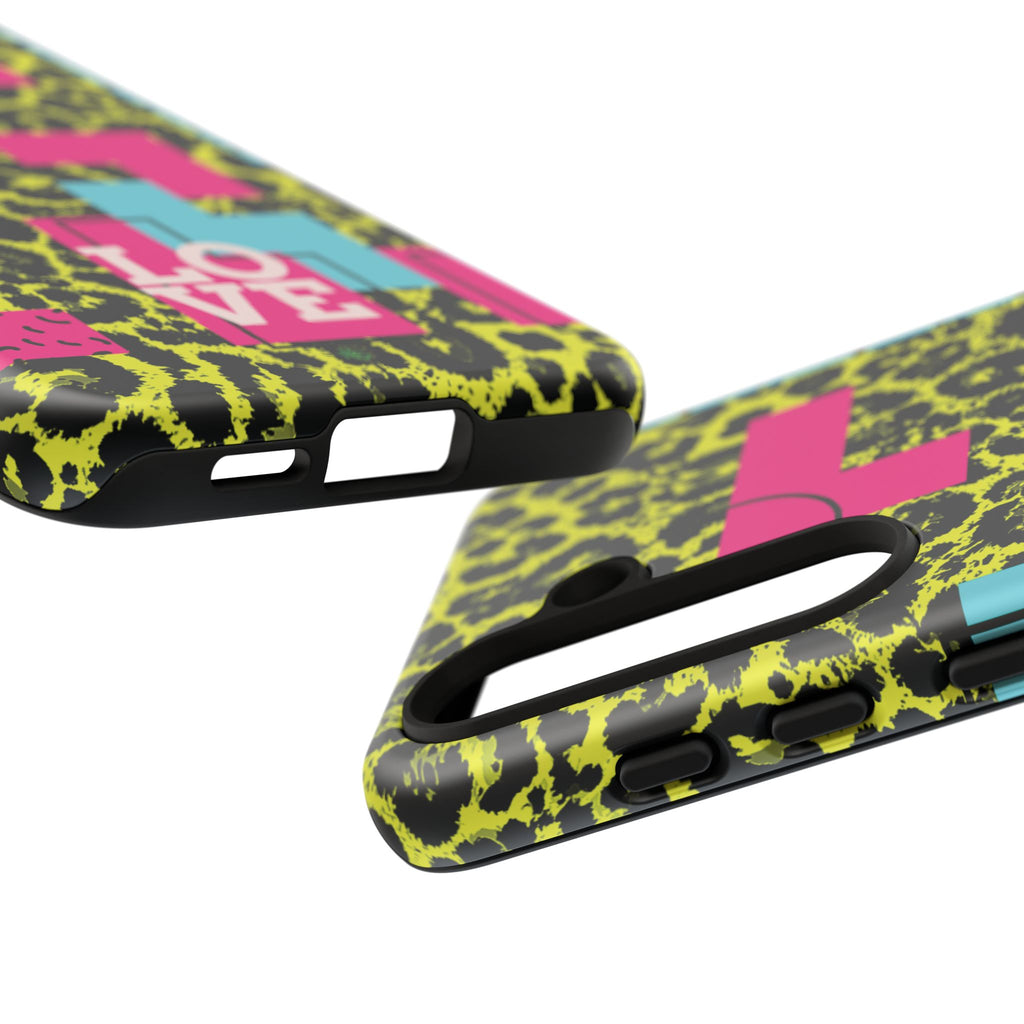 LOVE Neon Yellow RG Phone Case iPhone, Galaxy and Google Tough Cases