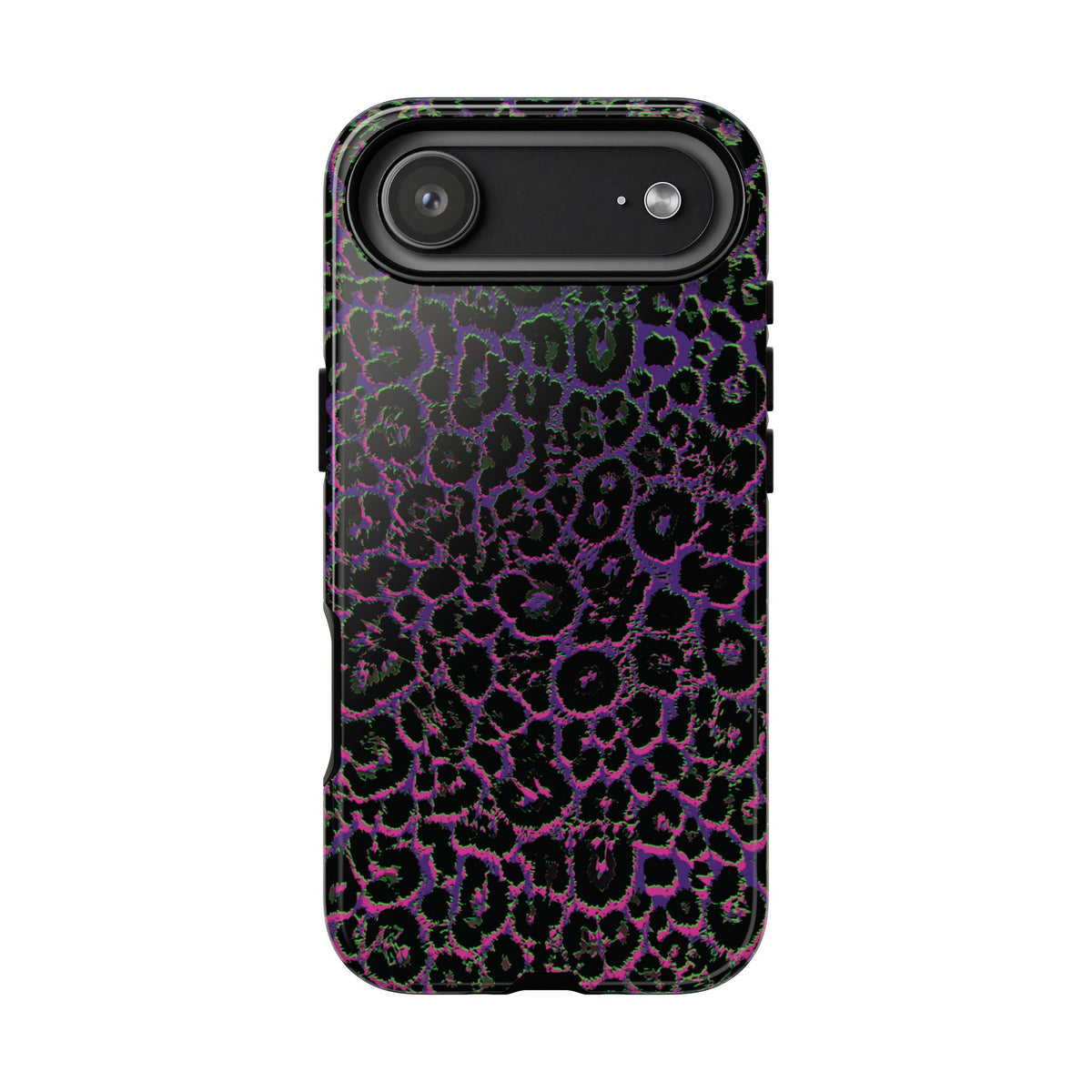 Colorful Leopard Tough Phone Case for iPhone, Galaxy, or Google Pixel