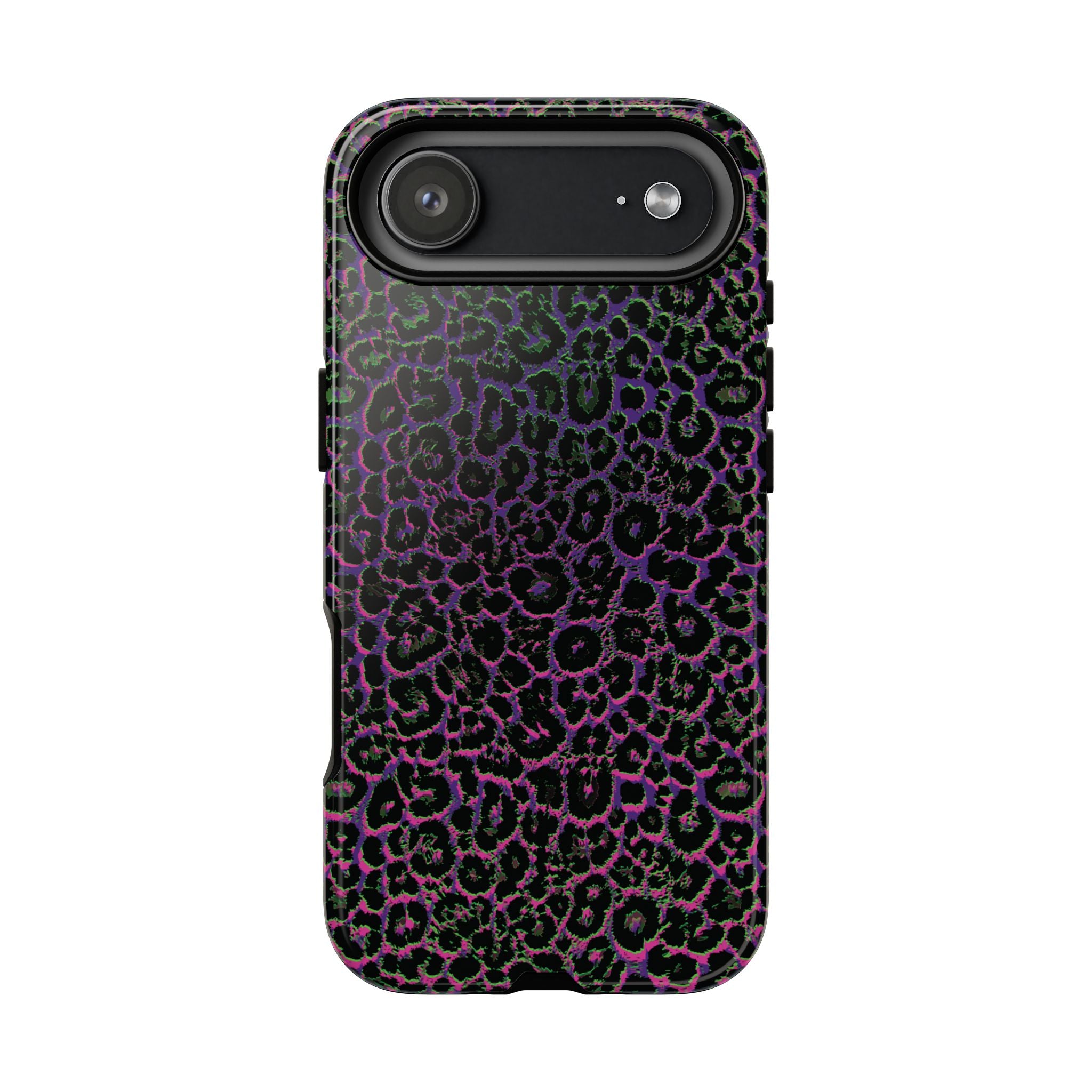 Colorful Leopard Tough Phone Case for iPhone, Galaxy, or Google Pixel