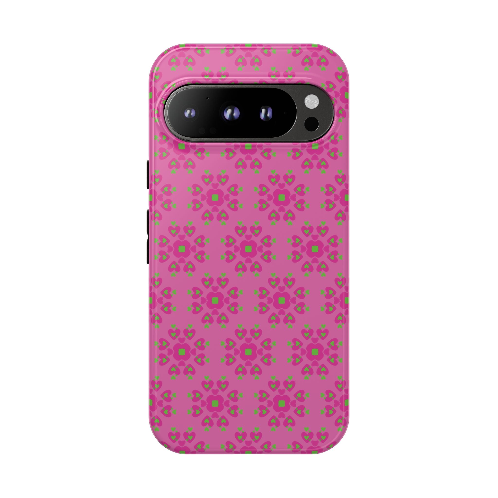 Floresta Heart Pink Tough Phone Case iPhone, Galaxy, or Google Pixel