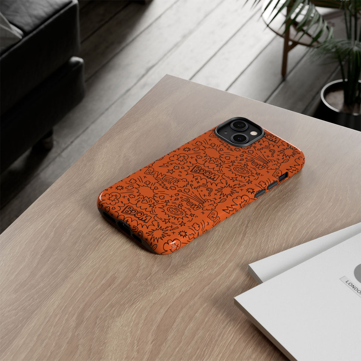 Wow Orange Tough Case for iPhone, Galaxy, or Google Pixel