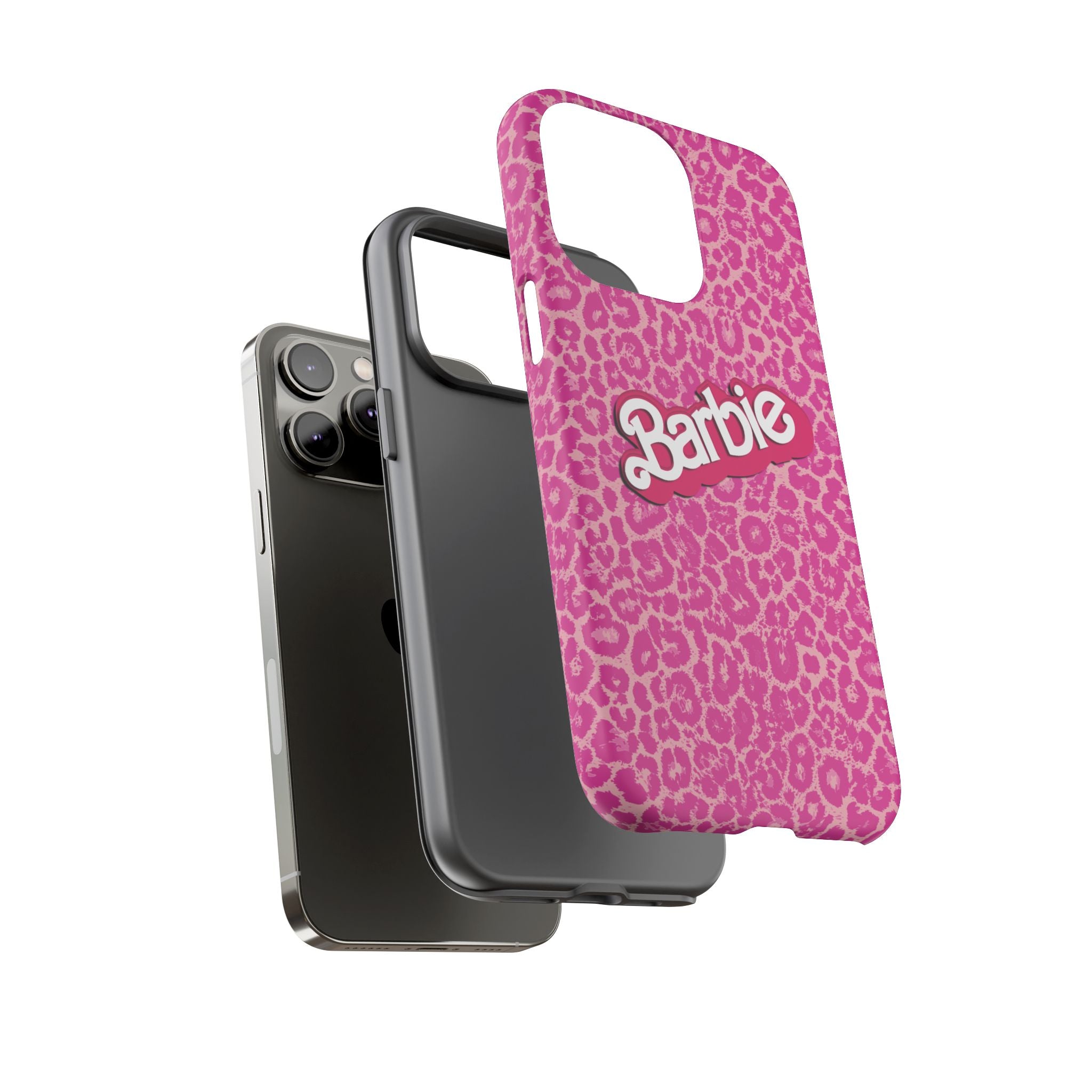 Hot Neon Pink Leopard Barb Tough Phone Case iPhone, Galaxy, or Google Pixel