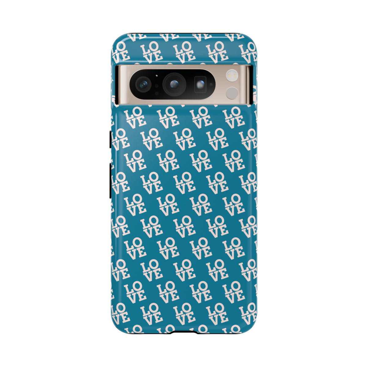 LOVE Teal Green Tough Phone Case iPhone, Galaxy, or Google Pixel