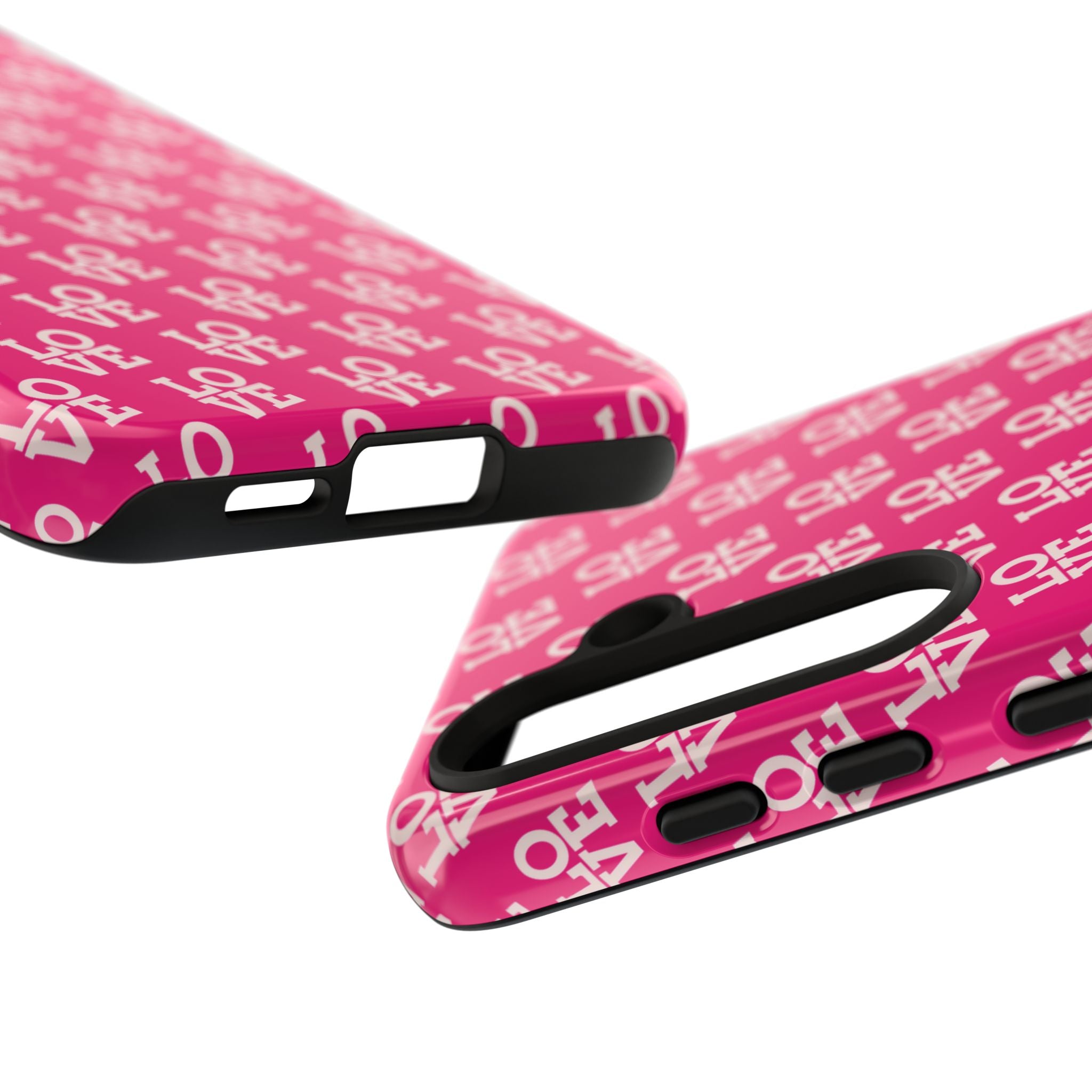 Vibrant Pink LOVE Tough Case iPhone, Galaxy, or Google Pixel