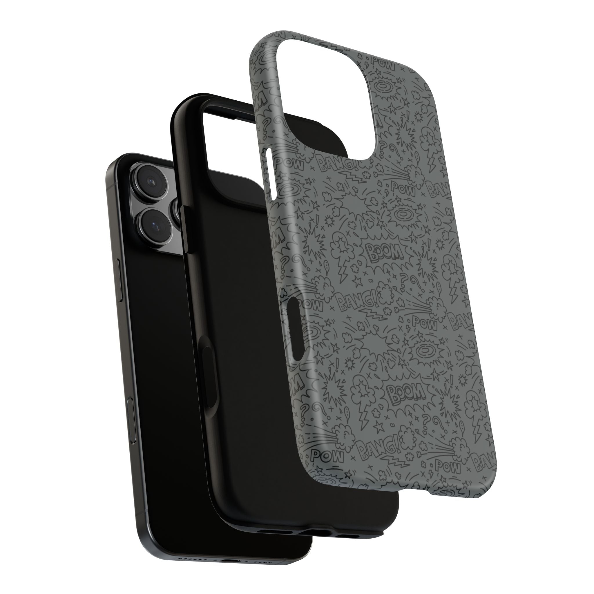 POW BOOM Comics style Tough Phone Case for iPhone, Galaxy, or Google Pixel