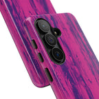 Pink Purple Wood Print Tough Phone Case iPhone, Galaxy, or Google Pixel