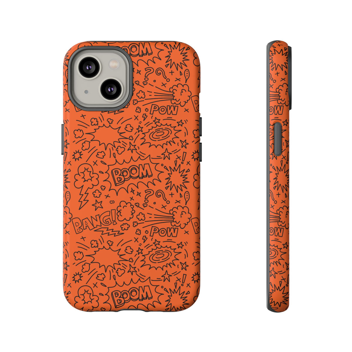 Wow Orange Tough Case for iPhone, Galaxy, or Google Pixel