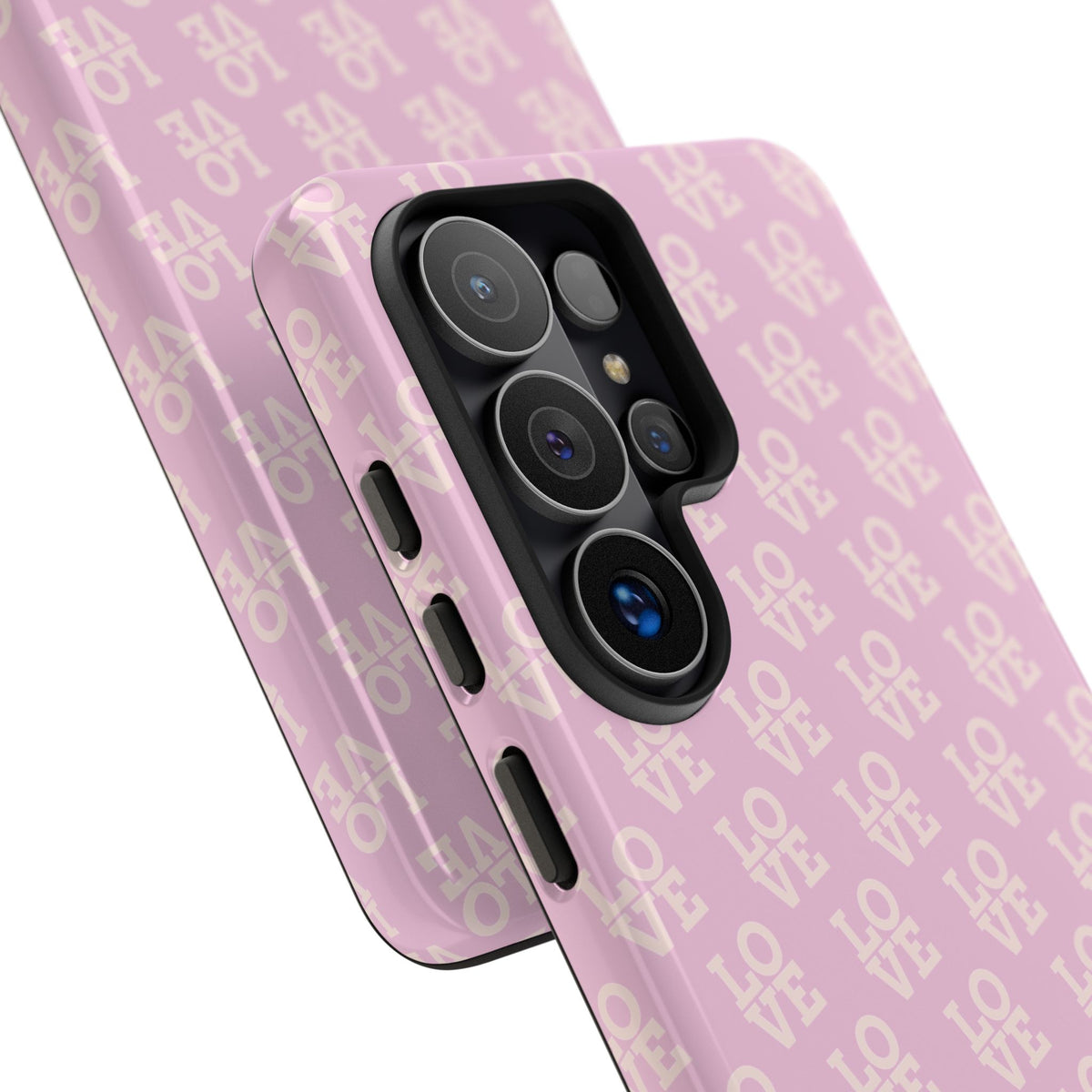 Pink 'LOVE' Pattern Tough Phone Case