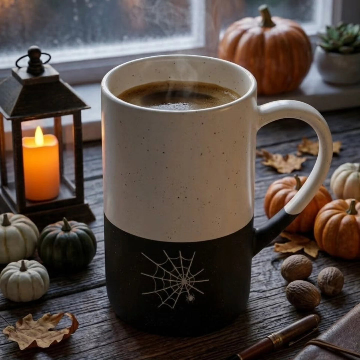 Spider Speckled Wayland Ceramic Mug, 13oz (Engraving)