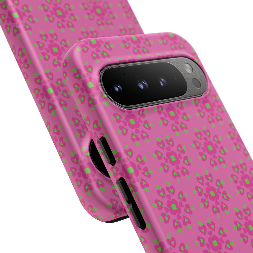 Floresta Heart Pink Tough Phone Case iPhone, Galaxy, or Google Pixel
