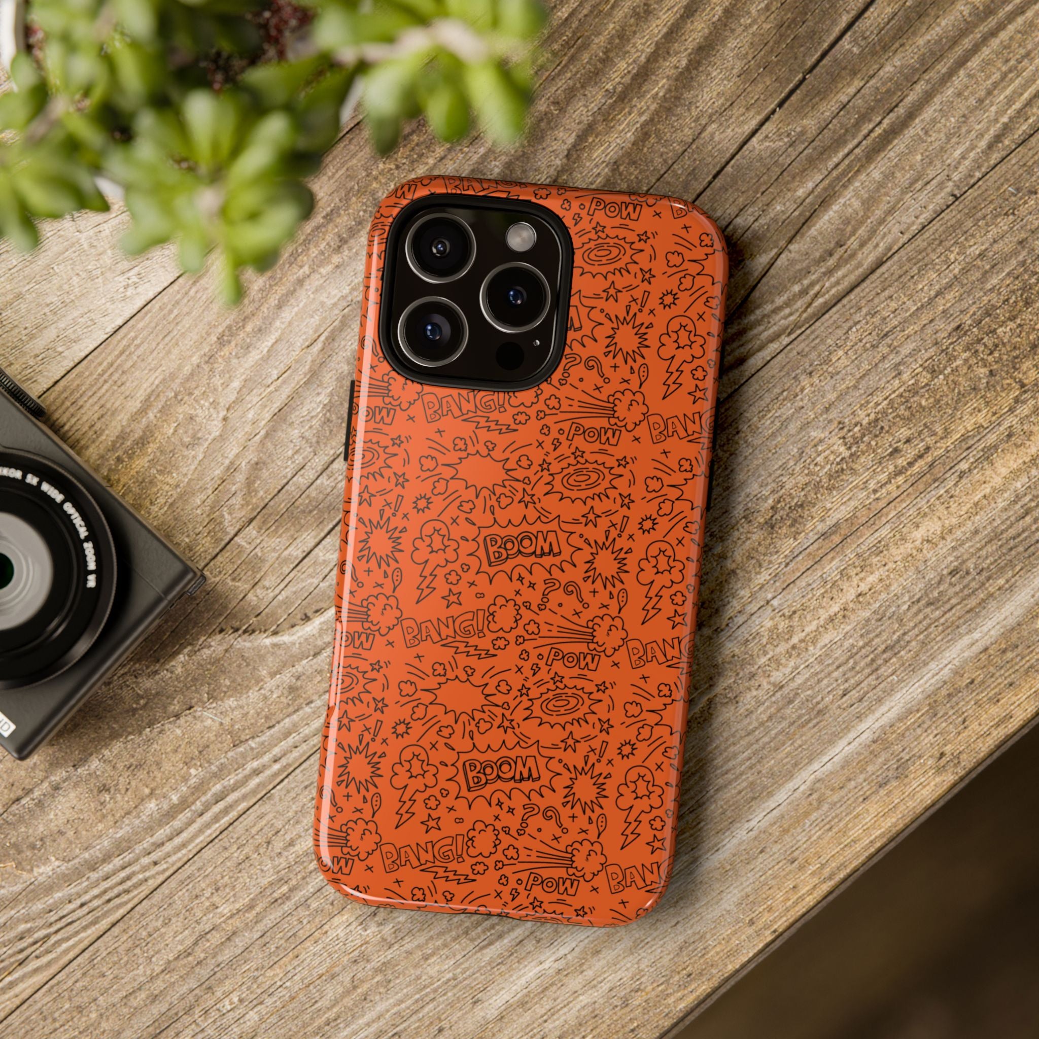 Wow Orange Tough Case for iPhone, Galaxy, or Google Pixel