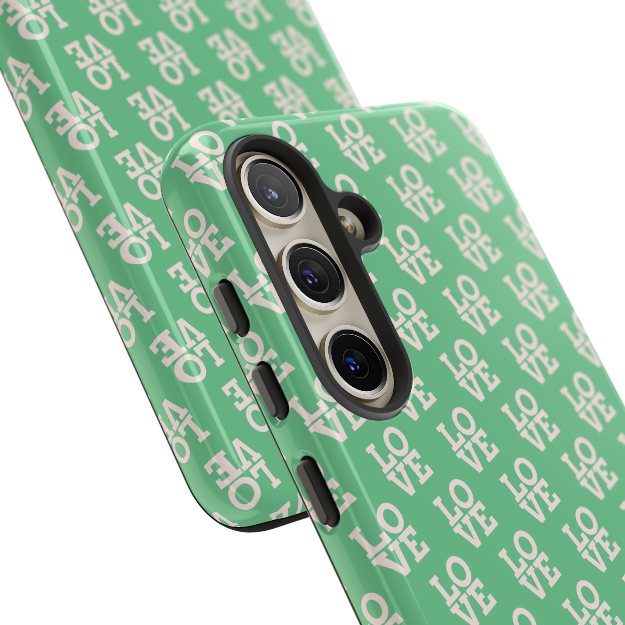 LOVE Aqua Tough Phone Case for iPhone, Galaxy, or Google Pixel