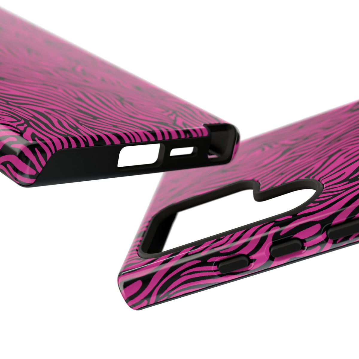 Pink Zebra Tough Phone Case for iPhone, Galaxy, or Google Pixel