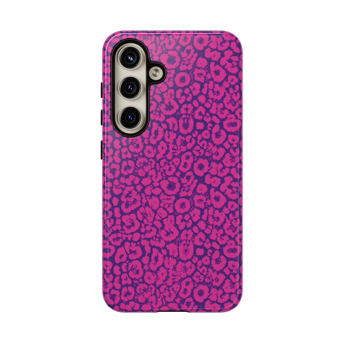 Pink Purple Leopard Tough Phone Case iPhone, Galaxy and Google Pixel