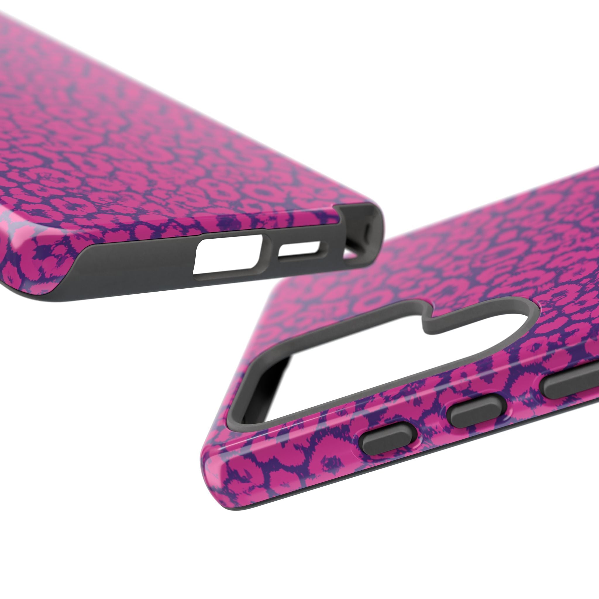 Pink Purple Leopard Tough Phone Case iPhone, Galaxy and Google Pixel